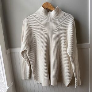 Banana Republic Mockneck Cream Sweater